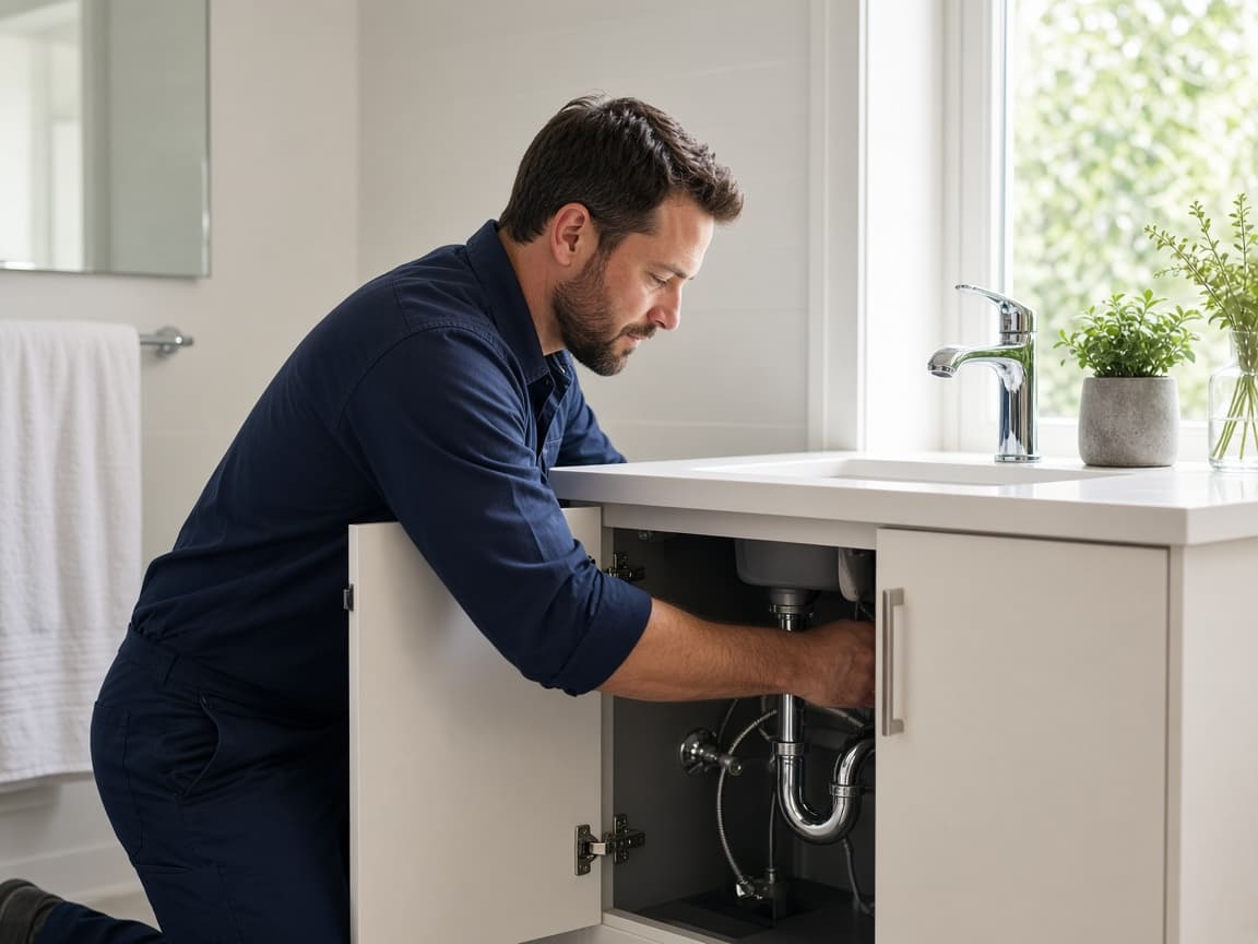 Bathroom vanity and plumbing fixtures in Brentwood, Tennessee