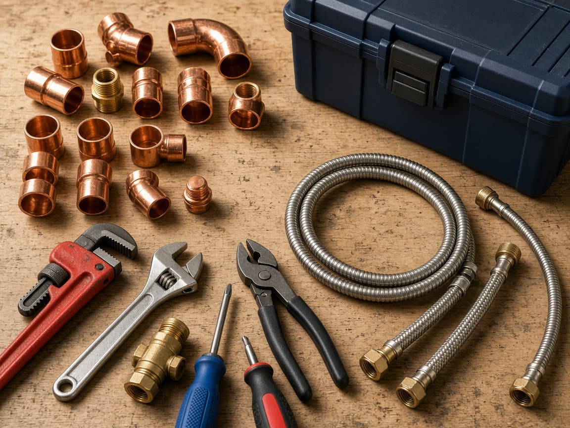 Professional plumbing tools and copper fittings for Mt. Juliet service