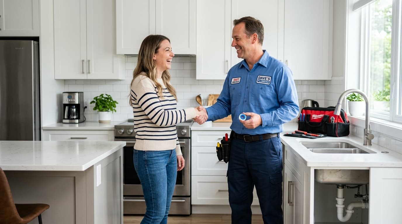 Trusted plumber providing professional plumbing service in a home
